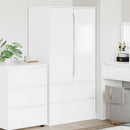 vidaXL Ruhásszekrény fiókkal Fehér 79,5 x 49 x 156 cm Mérnöki fa