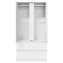vidaXL Ruhásszekrény fiókkal Fehér 79,5 x 49 x 156 cm Mérnöki fa