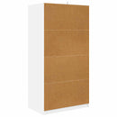 vidaXL Ruhásszekrény fiókkal Fehér 79,5 x 49 x 156 cm Mérnöki fa