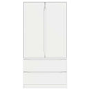 vidaXL Ruhásszekrény fiókkal Fehér 79,5 x 49 x 156 cm Mérnöki fa
