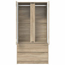 vidaXL Ruhásszekrény Sonoma tölgy 79,5 x 49 x 156 cm Mérnöki fa