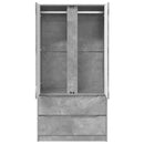 vidaXL Ruhásszekrény Beton Szürke 79,5 x 49 x 156 cm Mérnöki fa