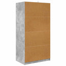 vidaXL Ruhásszekrény Beton Szürke 79,5 x 49 x 156 cm Mérnöki fa