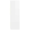 vidaXL Ruhásszekrény Magasfényű Fehér 79,5 x 49 x 156 cm Mérnöki fa