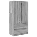 vidaXL Ruhásszekrény Szürke Sonoma 79,5 x 49 x 156 cm Mérnöki fa