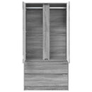 vidaXL Ruhásszekrény Szürke Sonoma 79,5 x 49 x 156 cm Mérnöki fa
