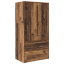 vidaXL Ruhásszekrény fiókkal Öreg fa 79,5 x 49 x 156 cm Mérnöki fa