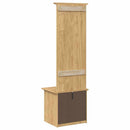 vidaXL Előszobafal BODO Méz barna 50 x 40 x 156,7 cm Tömör Fenyőfa