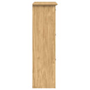 vidaXL Cipőtartó fiókkal BODO Méz barna 80 x 35 x 118 cm Faanyag