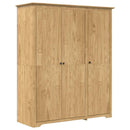 vidaXL Ruhásszekrény BODO Méz barna 146 x 53,5 x 173 cm Faanyag