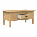 vidaXL Dohányzóasztal BODO Méz barna 100 x 55 x 45,8 cm Faanyag