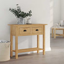vidaXL Konzolasztal fiókkal BODO Méz barna 91 x 34.7 x 74 cm Faanyag