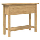 vidaXL Konzolasztal fiókkal BODO Méz barna 91 x 34.7 x 74 cm Faanyag