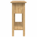 vidaXL Konzolasztal fiókkal BODO Méz barna 91 x 34.7 x 74 cm Faanyag