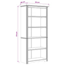 vidaXL Könyvszekrény BODO Méz barna 82 x 40 x 173 cm Faanyag