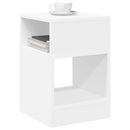 vidaXL Végasztal Fehér 30,5 x 30 x 45 cm Faanyag