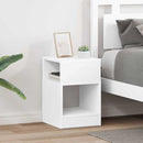 vidaXL Végasztal 2 pcs Fehér 30,5 x 30 x 45 cm Faanyag