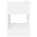 vidaXL Végasztal 2 pcs Fehér 30,5 x 30 x 45 cm Faanyag