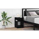 vidaXL Végasztal 2 pcs Fekete tölgy 30,5 x 30 x 45 cm Faanyag
