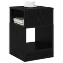 vidaXL Végasztal 2 pcs Fekete tölgy 30,5 x 30 x 45 cm Faanyag