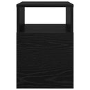 vidaXL Végasztal 2 pcs Fekete tölgy 30,5 x 30 x 45 cm Faanyag