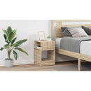 vidaXL Végasztal 2 pcs Sonoma tölgy 30,5 x 30 x 45 cm Faanyag