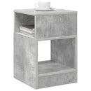 vidaXL Végasztal Beton Szürke 30,5 x 30 x 45 cm Faanyag