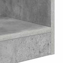 vidaXL Végasztal 2 pcs Beton Szürke 30,5 x 30 x 45 cm Faanyag