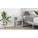 vidaXL Végasztal 2 pcs Beton Szürke 30,5 x 30 x 45 cm Faanyag