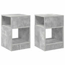 vidaXL Végasztal 2 pcs Beton Szürke 30,5 x 30 x 45 cm Faanyag