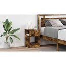 vidaXL Végasztal 2 pcs Füstölt tölgy 30,5 x 30 x 45 cm Faanyag