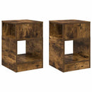 vidaXL Végasztal 2 pcs Füstölt tölgy 30,5 x 30 x 45 cm Faanyag