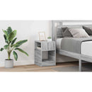 vidaXL Végasztal 2 pcs Szürke Sonoma 30,5 x 30 x 45 cm Faanyag