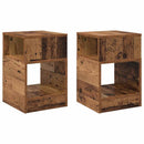 vidaXL Végasztal 2 pcs Öreg fa 30,5 x 30 x 45 cm Faanyag