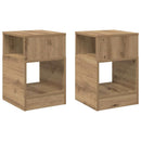 vidaXL Végasztal 2 pcs Artisan tölgy 30,5 x 30 x 45 cm Faanyag