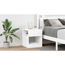 vidaXL Végasztal 2 pcs Fehér 40,5 x 40 x 45 cm Faanyag