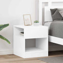 vidaXL Végasztal 2 pcs Fehér 40,5 x 40 x 45 cm Faanyag