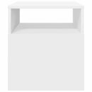 vidaXL Végasztal 2 pcs Fehér 40,5 x 40 x 45 cm Faanyag