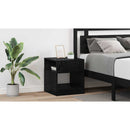 vidaXL Végasztal 2 pcs Fekete tölgy 40,5 x 40 x 45 cm Faanyag