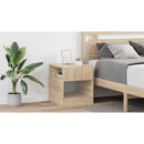 vidaXL Végasztal 2 pcs Sonoma tölgy 40,5 x 40 x 45 cm Faanyag