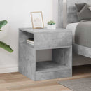 vidaXL Végasztal Beton Szürke 40,5 x 40 x 45 cm Faanyag