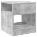 vidaXL Végasztal Beton Szürke 40,5 x 40 x 45 cm Faanyag