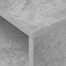 vidaXL Végasztal 2 pcs Beton Szürke 40,5 x 40 x 45 cm Faanyag