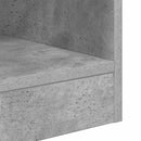vidaXL Végasztal 2 pcs Beton Szürke 40,5 x 40 x 45 cm Faanyag