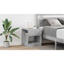 vidaXL Végasztal 2 pcs Beton Szürke 40,5 x 40 x 45 cm Faanyag