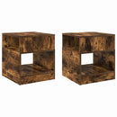 vidaXL Végasztal 2 pcs Füstölt tölgy 40,5 x 40 x 45 cm Faanyag
