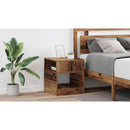 vidaXL Végasztal 2 pcs Öreg fa 40,5 x 40 x 45 cm Faanyag