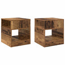vidaXL Végasztal 2 pcs Öreg fa 40,5 x 40 x 45 cm Faanyag