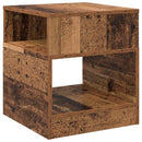 vidaXL Végasztal 2 pcs Öreg fa 40,5 x 40 x 45 cm Faanyag