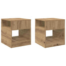 vidaXL Végasztal 2 pcs Artisan tölgy 40,5 x 40 x 45 cm Faanyag